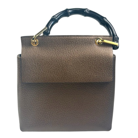 Gucci Elegant Brown Handbag with Bamboo Handles - Picture 1 of 11
